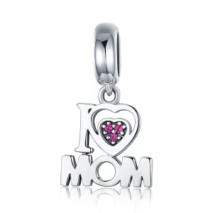 (image pour) Charm Pendant Style PANDORA J'aime maman - SCC420