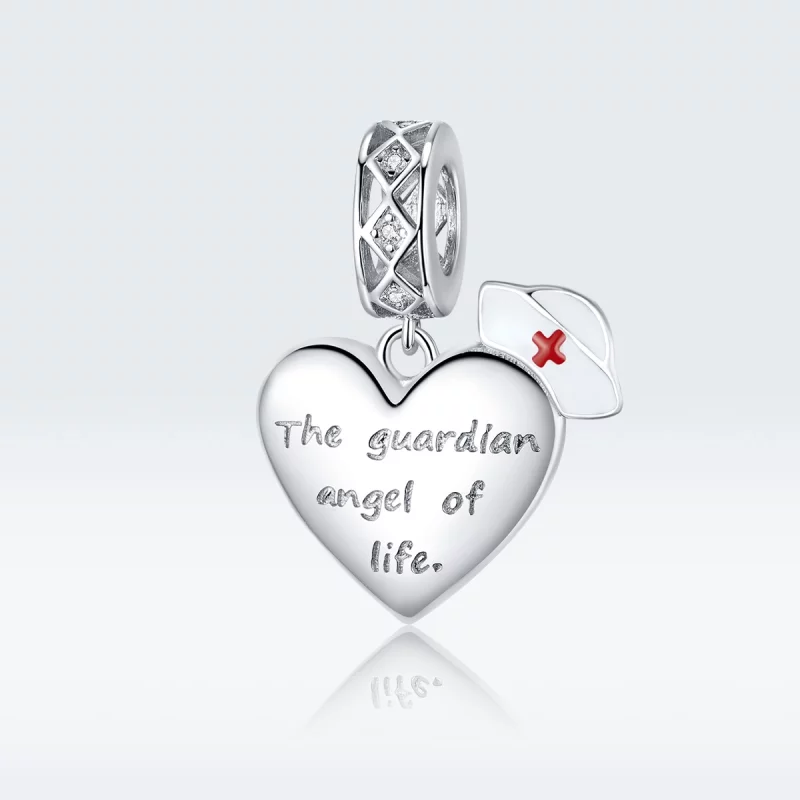 (image pour) Charm Pendant Style PANDORA L'ange gardien de la vie - BSC307 - Afficher 5