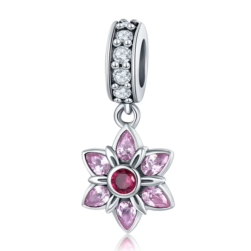 (image pour) Charm Pendant Style PANDORA La danse des fleurs - SCC840