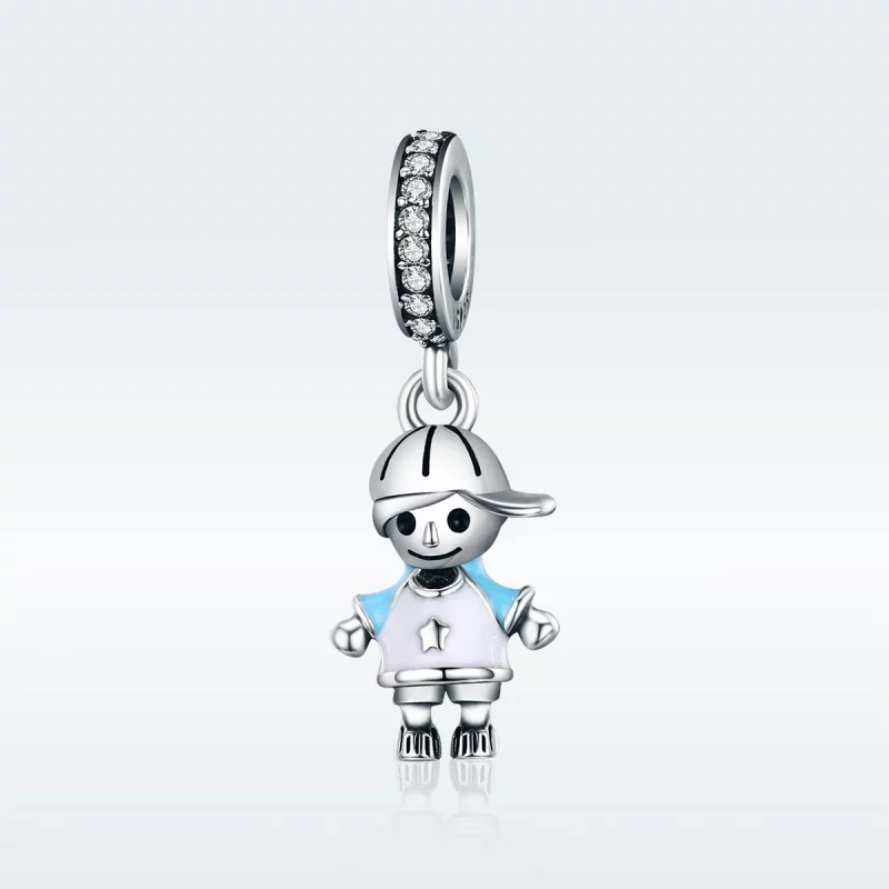 (image pour) Charm Pendant Style PANDORA La vie parfaite petit bébé garçon - SCC544 - Afficher 2