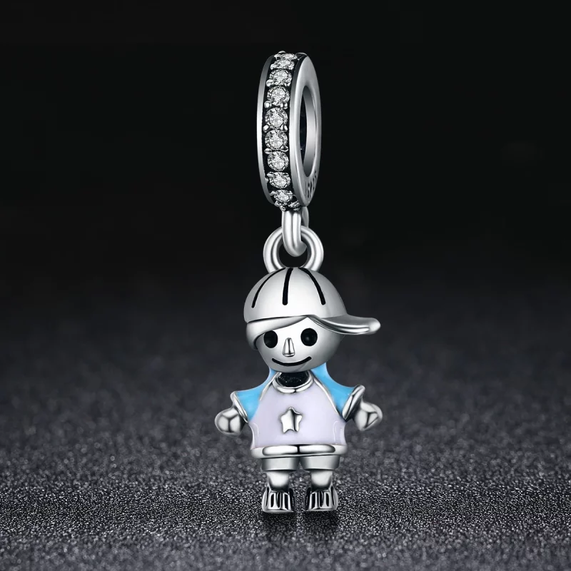 (image pour) Charm Pendant Style PANDORA La vie parfaite petit bébé garçon - SCC544 - Afficher 3