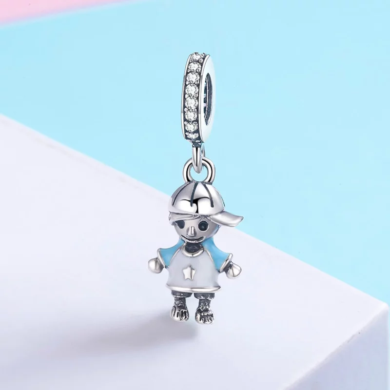 (image pour) Charm Pendant Style PANDORA La vie parfaite petit bébé garçon - SCC544 - Afficher 4