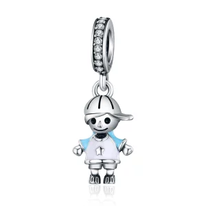 (image pour) Charm Pendant Style PANDORA La vie parfaite petit bébé garçon - SCC544