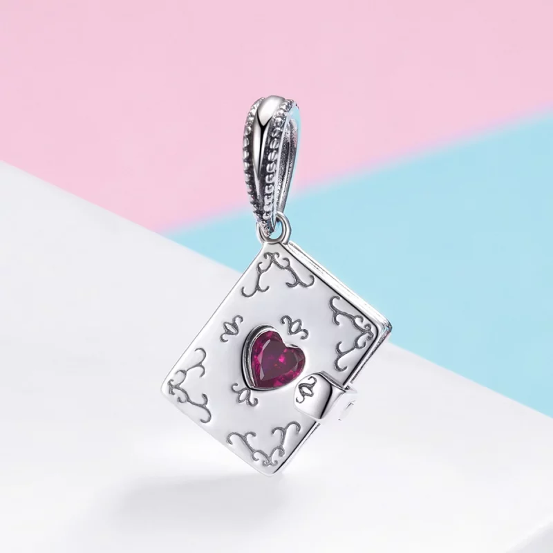 (image pour) Charm Pendant Style PANDORA Lettre d'amour - SCC980 - Afficher 2