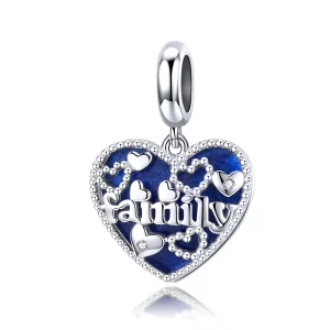 (image pour) Charm Pendant Style PANDORA Lettres de famille - BSC293
