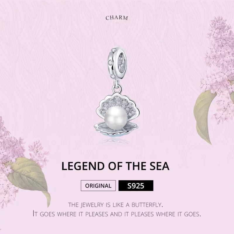 (image pour) Charm Pendant Style PANDORA Légende de la mer - BSC242 - Afficher 6