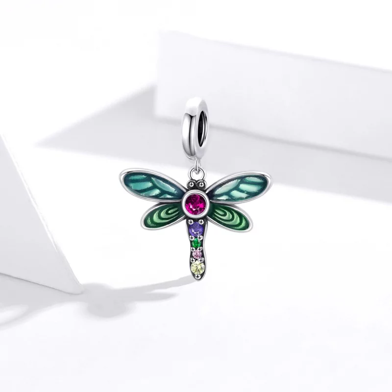 (image pour) Charm Pendant Style PANDORA Libellule brillante - SCC1706 - Afficher 2