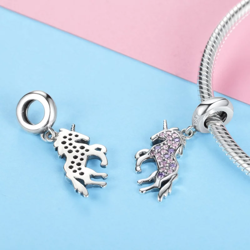 (image pour) Charm Pendant Style PANDORA Licorne - SCC996 - Afficher 3