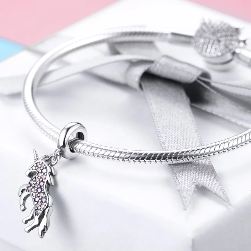 (image pour) Charm Pendant Style PANDORA Licorne - SCC996 - Afficher 4