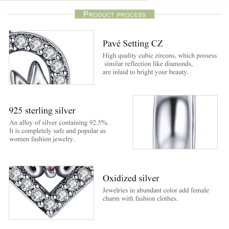 (image pour) Charm Pendant Style PANDORA Maman Coeur - SCC392 - Afficher 6