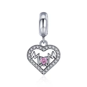 (image pour) Charm Pendant Style PANDORA Maman Coeur - SCC392