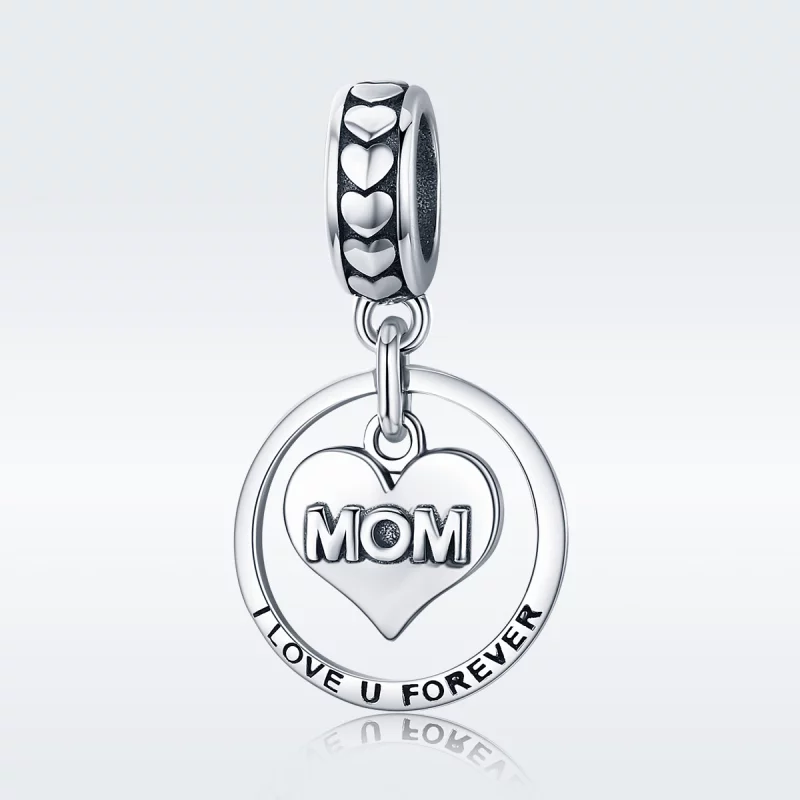 (image pour) Charm Pendant Style PANDORA Maman d'amour - SCC649 - Afficher 2