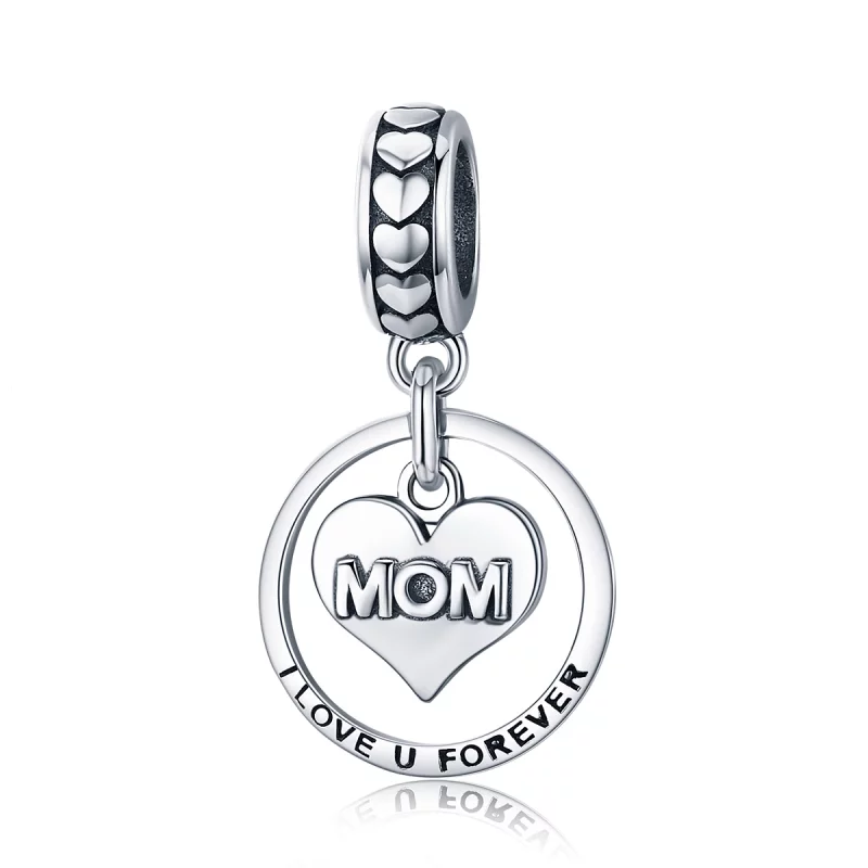 (image pour) Charm Pendant Style PANDORA Maman d'amour - SCC649