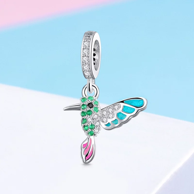 (image pour) Charm Pendant Style PANDORA Martin-pêcheur - SCC991 - Afficher 2