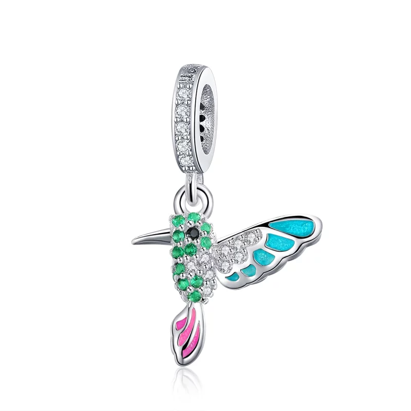 (image pour) Charm Pendant Style PANDORA Martin-pêcheur - SCC991