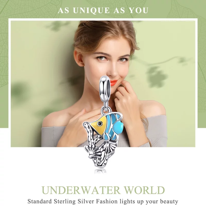(image pour) Charm Pendant Style PANDORA Monde sous marin - SCC959 - Afficher 6