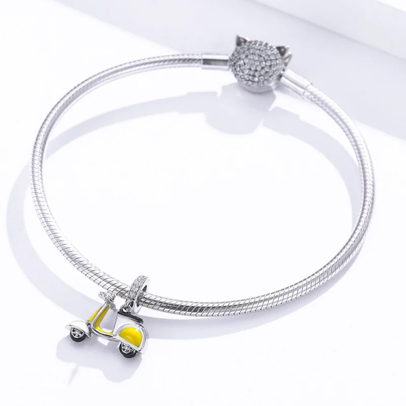 (image pour) Charm Pendant Style PANDORA Moto - BSC136 - Afficher 3