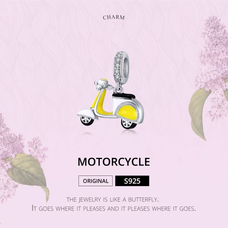 (image pour) Charm Pendant Style PANDORA Moto - BSC136 - Afficher 6