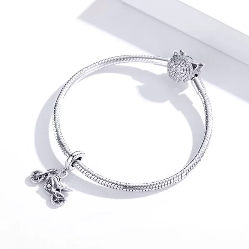 (image pour) Charm Pendant Style PANDORA Moto - SCC1712 - Afficher 3