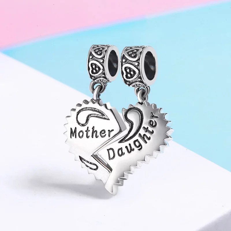 (image pour) Charm Pendant Style PANDORA Mère et fille - SCC427 - Afficher 3