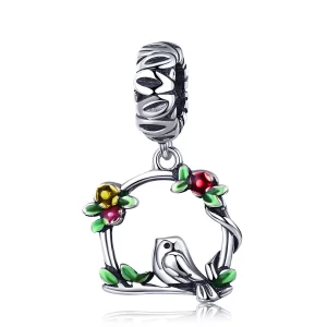 (image pour) Charm Pendant Style PANDORA Oiseau de printemps - SCC645