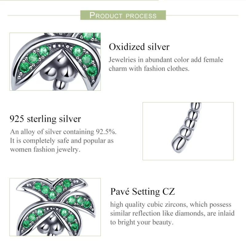 (image pour) Charm Pendant Style PANDORA Palmier - SCC697 - Afficher 7