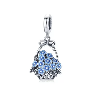 (image pour) Charm Pendant Style PANDORA Panier de fleurs - SCC1717