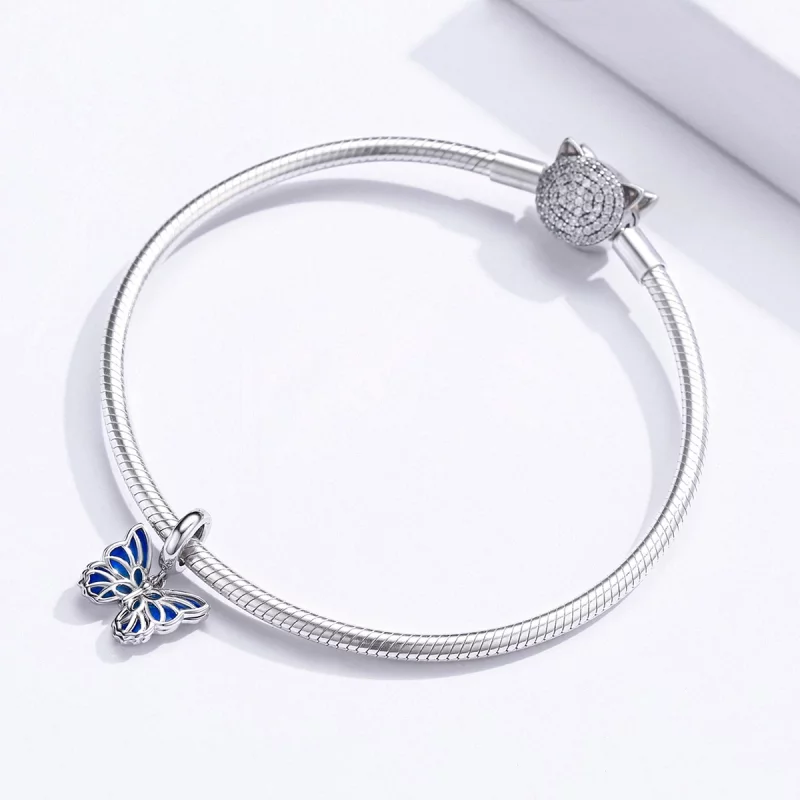 (image pour) Charm Pendant Style PANDORA Papillon - BSC149 - Afficher 3