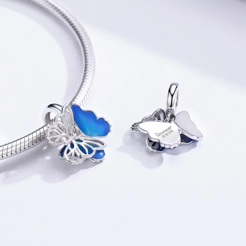 (image pour) Charm Pendant Style PANDORA Papillon - BSC149 - Afficher 4