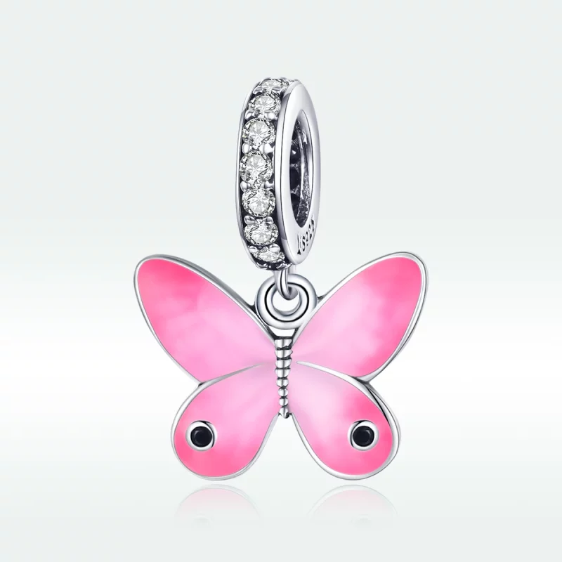 (image pour) Charm Pendant Style PANDORA Papillon rose - SCC1728 - Afficher 5