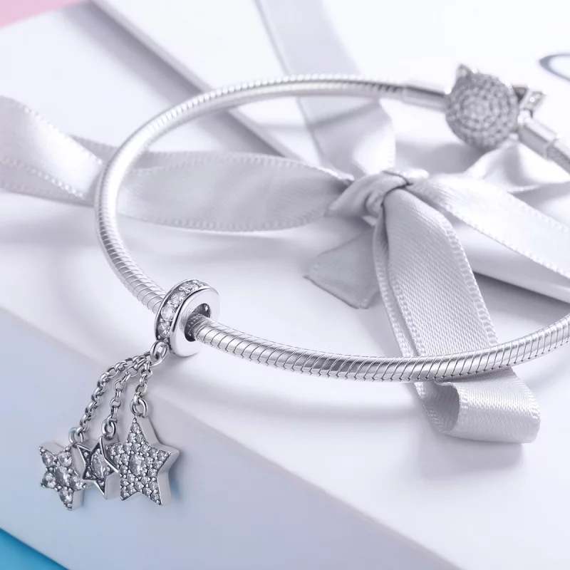 (image pour) Charm Pendant Style PANDORA Pentagrammes - SCC881 - Afficher 3