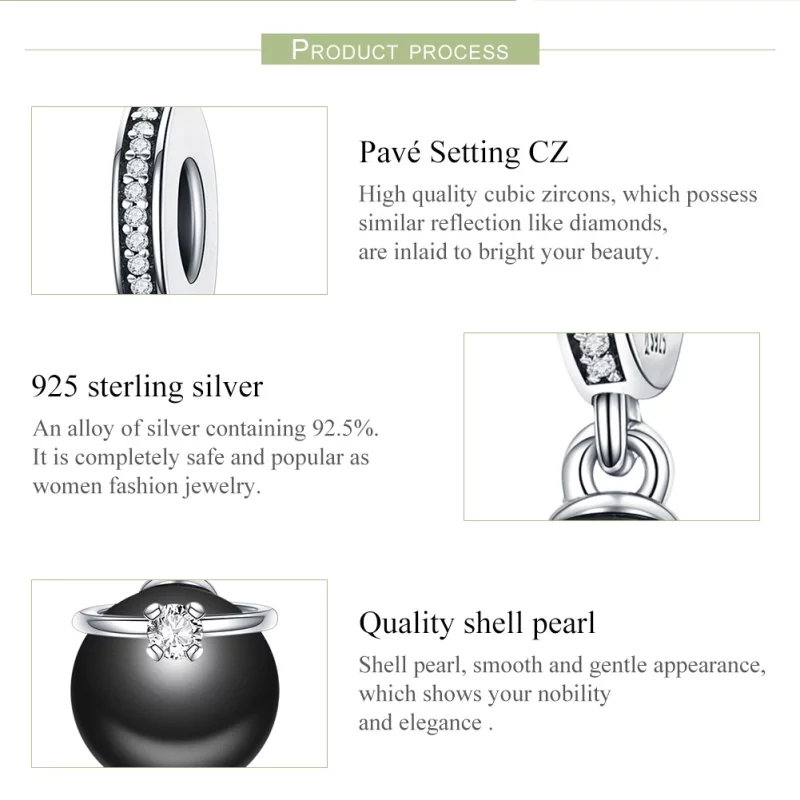 (image pour) Charm Pendant Style PANDORA Perles de prestige - SCC572 - Afficher 8