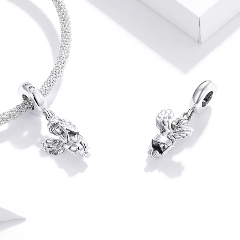 (image pour) Charm Pendant Style PANDORA Petit ange - SCC1686 - Afficher 4