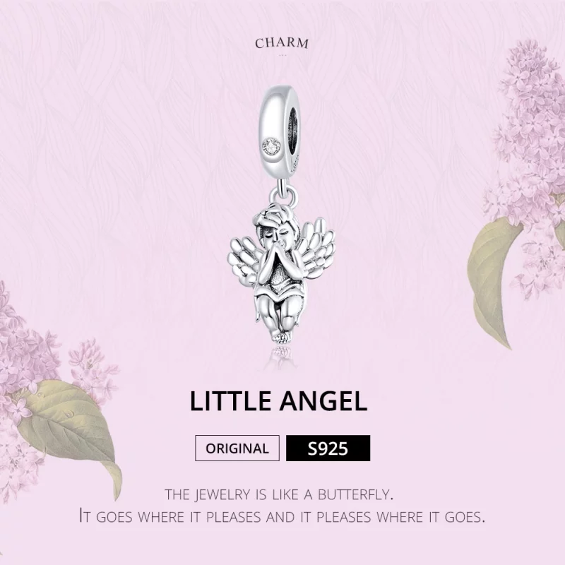 (image pour) Charm Pendant Style PANDORA Petit ange - SCC1686 - Afficher 6