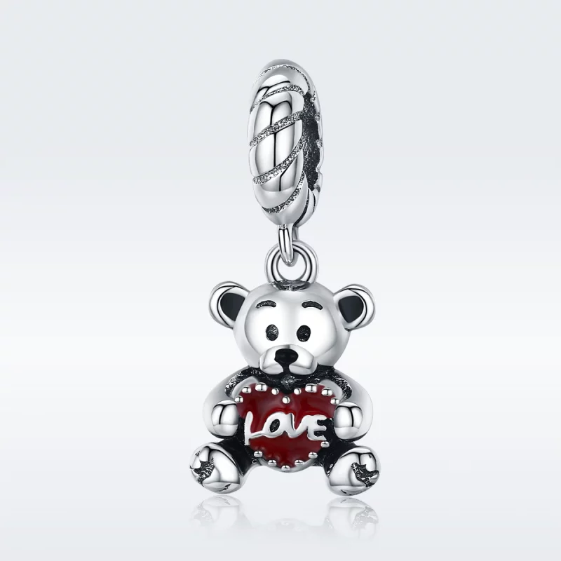 (image pour) Charm Pendant Style PANDORA Petit ours - SCC521 - Afficher 2