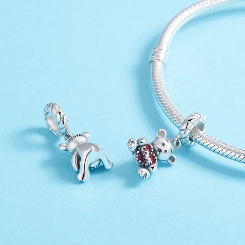 (image pour) Charm Pendant Style PANDORA Petit ours - SCC521 - Afficher 5