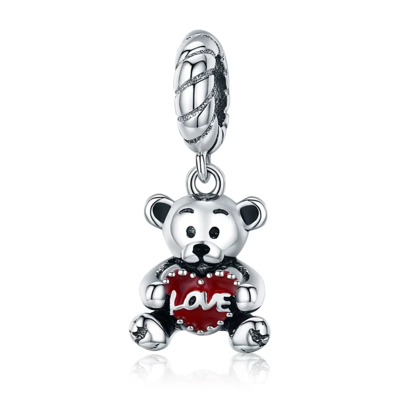 (image pour) Charm Pendant Style PANDORA Petit ours - SCC521