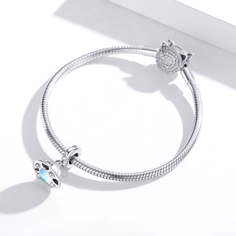 (image pour) Charm Pendant Style PANDORA Petit vaisseau spatial - SCC1696 - Afficher 3