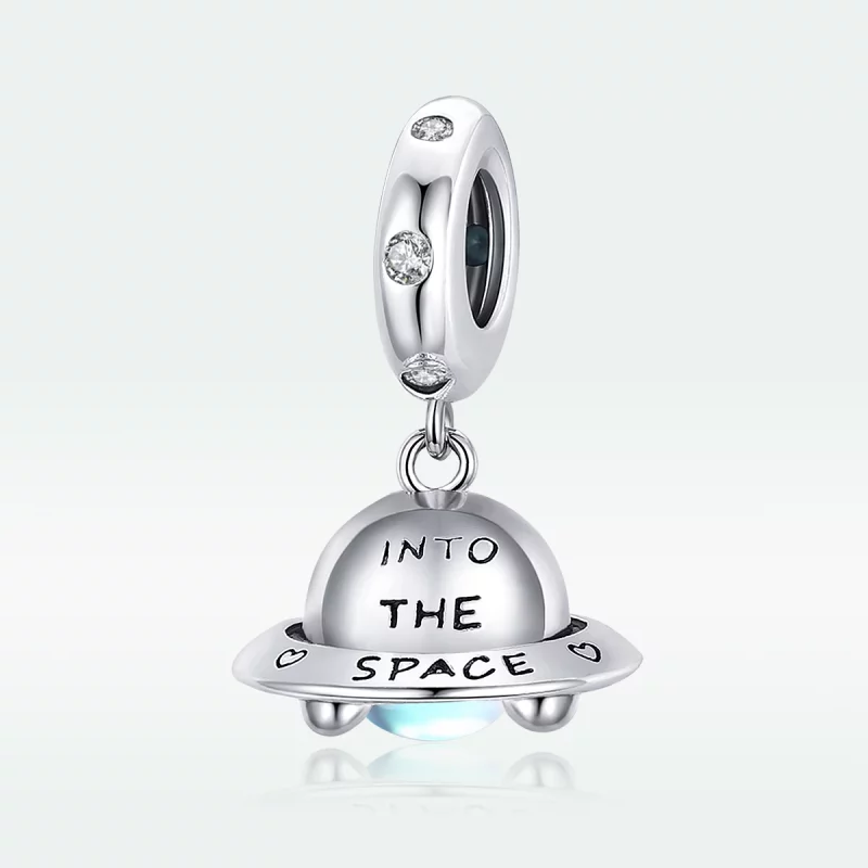(image pour) Charm Pendant Style PANDORA Petit vaisseau spatial - SCC1696 - Afficher 5