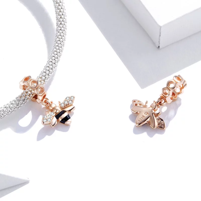 (image pour) Charm Pendant Style PANDORA Petite abeille - BSC370 - Afficher 4