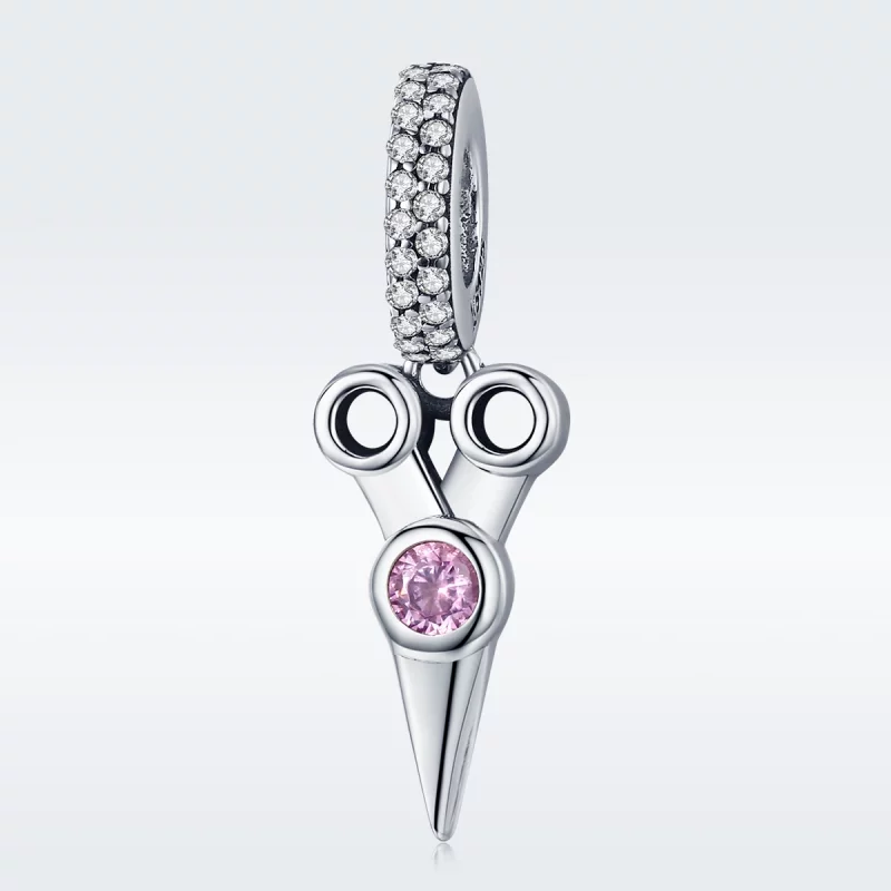 (image pour) Charm Pendant Style PANDORA Petits ciseaux de coiffeur - SCC656 - Afficher 2