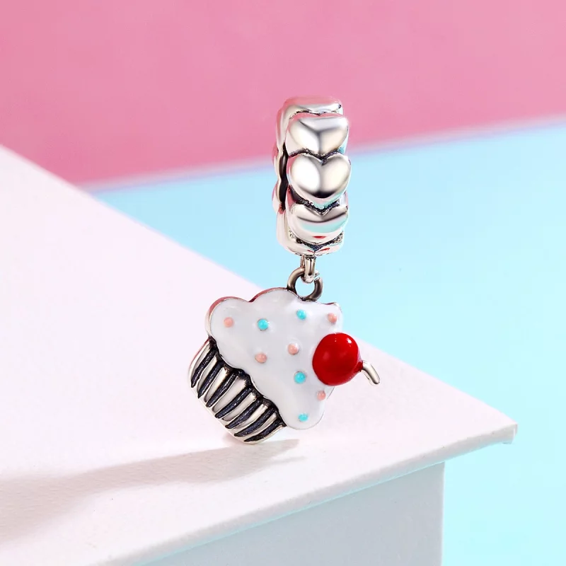 (image pour) Charm Pendant Style PANDORA Petits gâteaux - SCC350 - Afficher 3