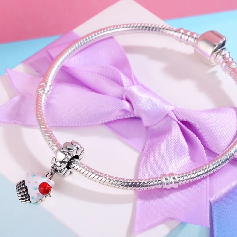 (image pour) Charm Pendant Style PANDORA Petits gâteaux - SCC350 - Afficher 4