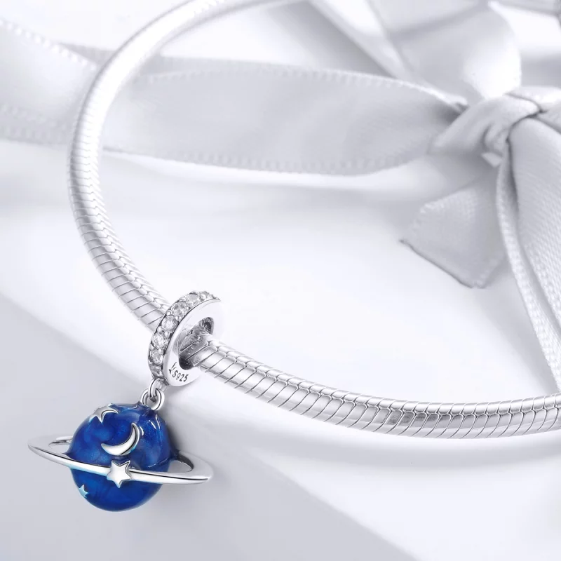 (image pour) Charm Pendant Style PANDORA Planète secrète - SCC933 - Afficher 3