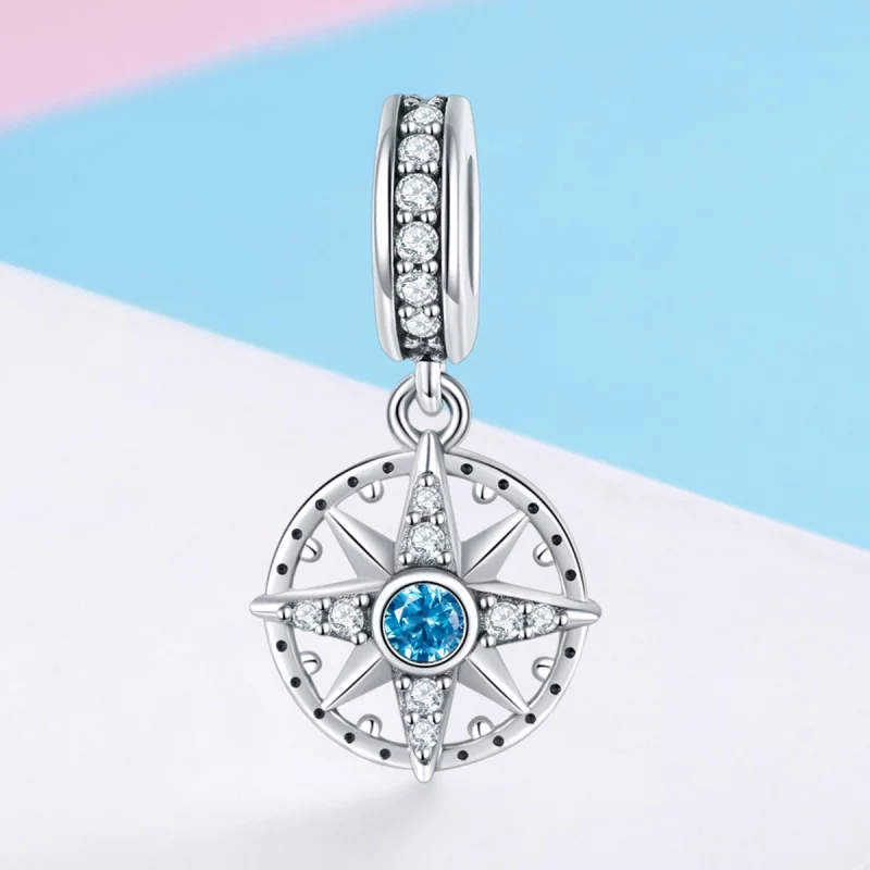 (image pour) Charm Pendant Style PANDORA Polaris - SCC847 - Afficher 2