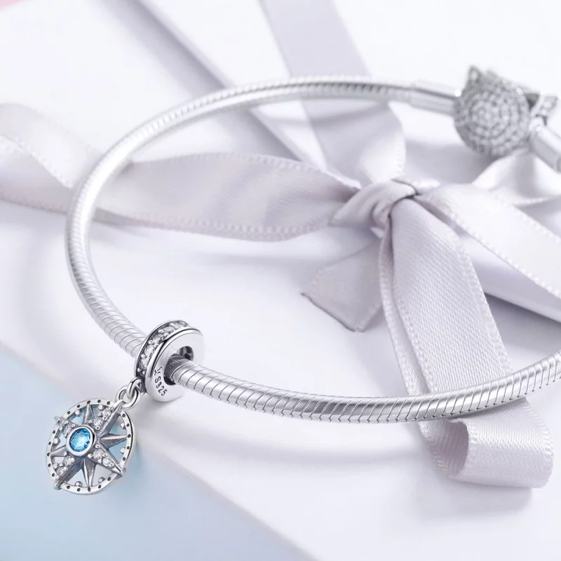 (image pour) Charm Pendant Style PANDORA Polaris - SCC847 - Afficher 4