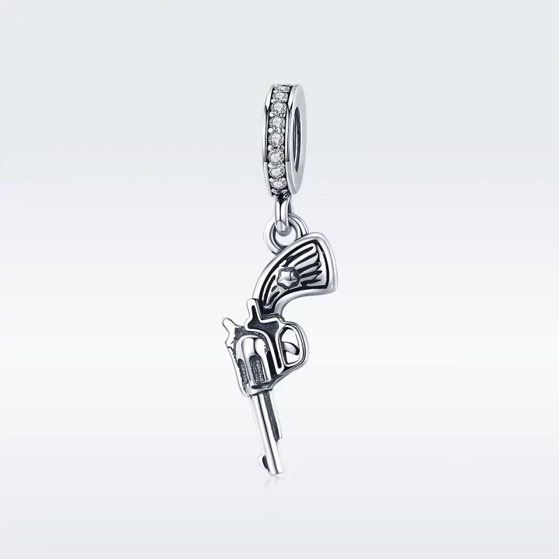 (image pour) Charm Pendant Style PANDORA Revolver - SCC508 - Afficher 2