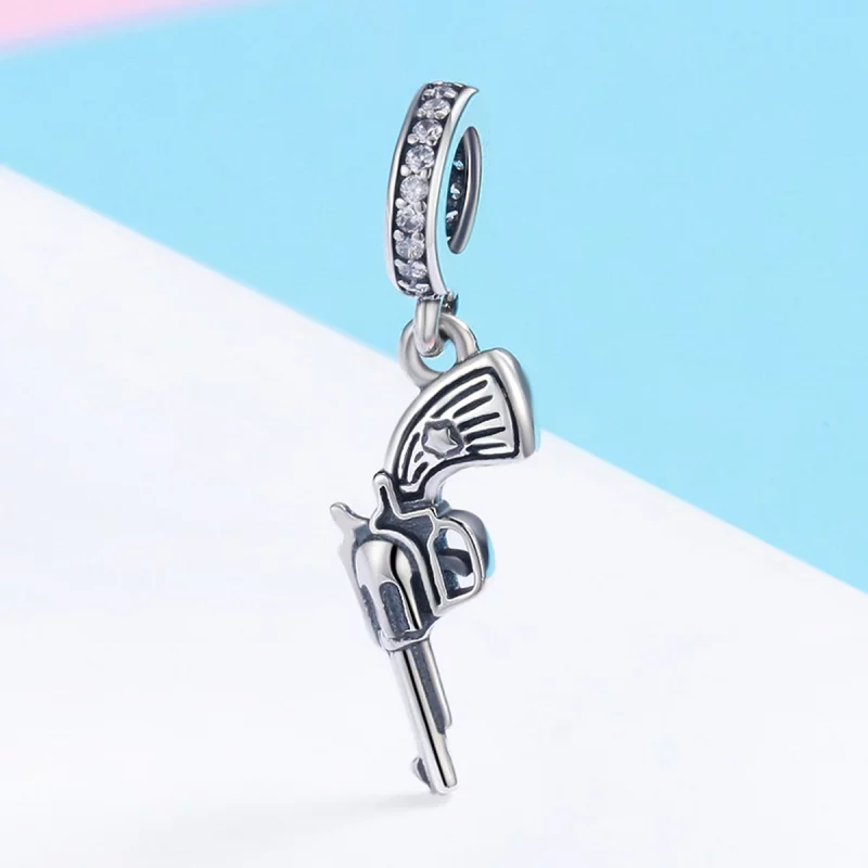 (image pour) Charm Pendant Style PANDORA Revolver - SCC508 - Afficher 3