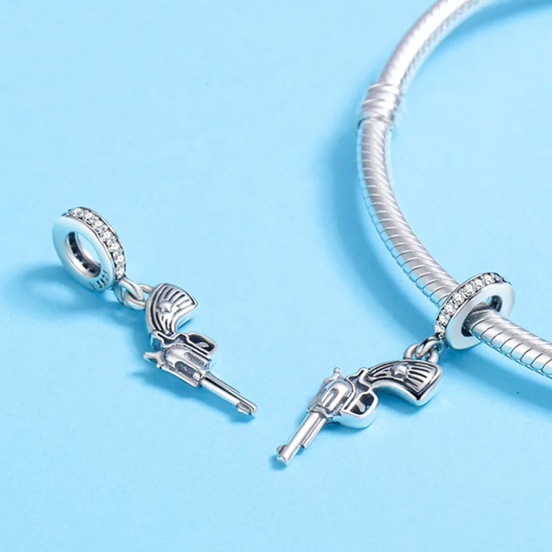 (image pour) Charm Pendant Style PANDORA Revolver - SCC508 - Afficher 5