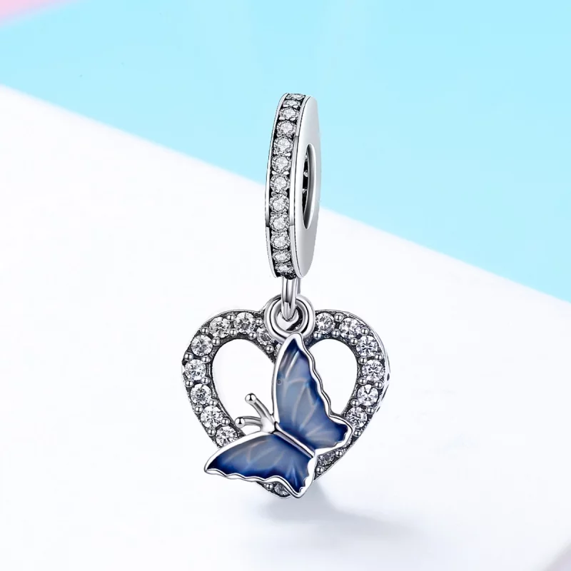 (image pour) Charm Pendant Style PANDORA Rêve de papillon - SCC818 - Afficher 2